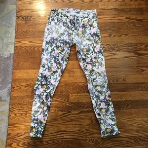 Madewell floral denim jeans.